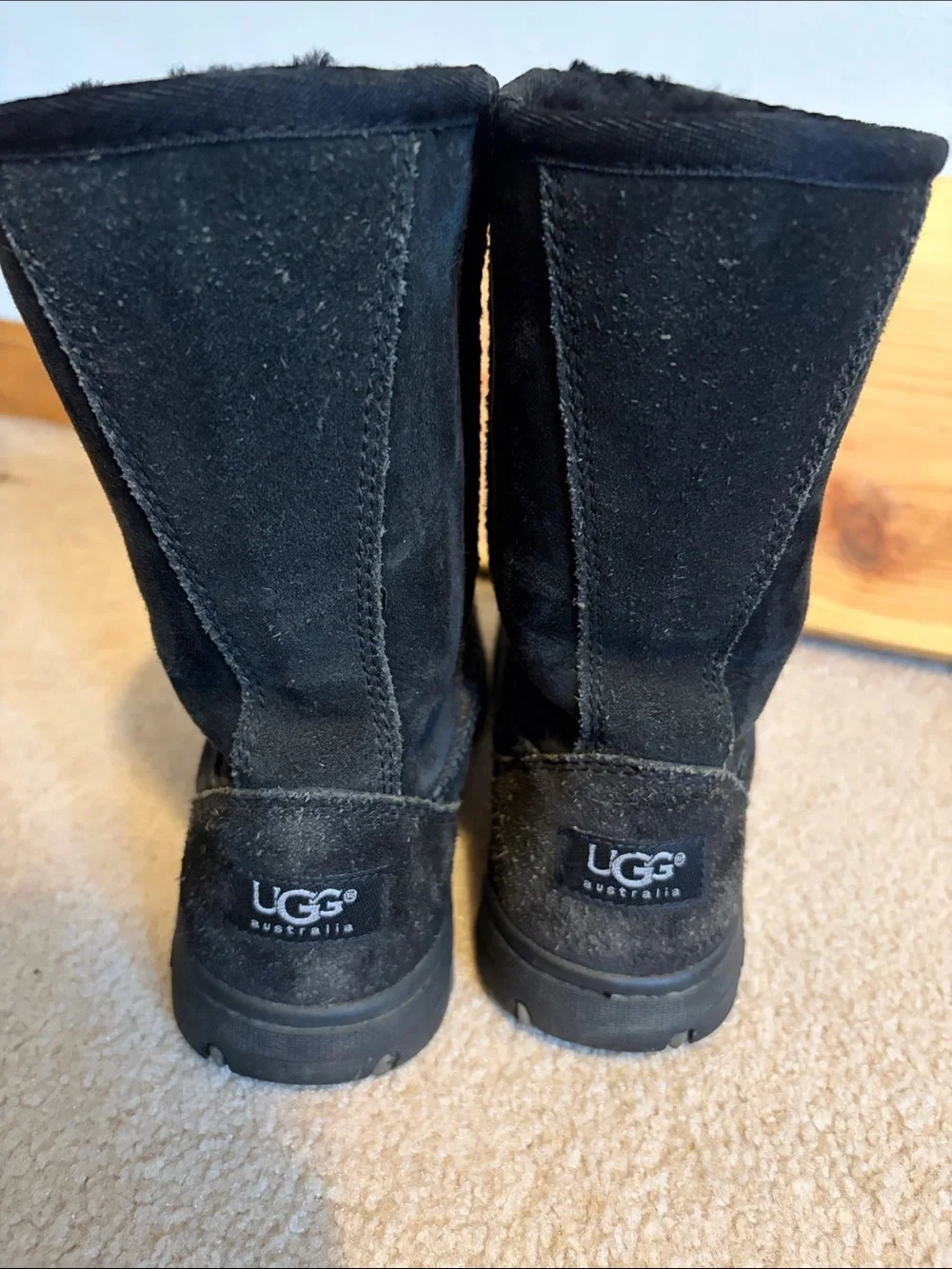 UGG Black Classic Short Suede Boot